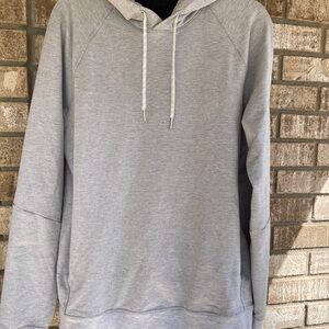 Lululemon City Sweat Hoodie Men’s Gray Pullover Athletic Casual Minimalist sz Lg